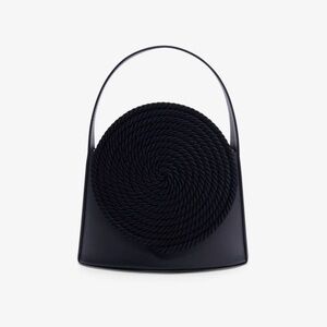 Destree Black Leather Bag Passementerie Rope Detail